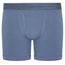 Blue boxer briefs with a Rodeoh brand logo on waistband