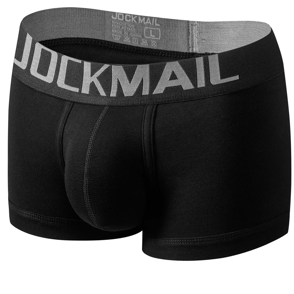 jockmail boxer brief packer underwear black