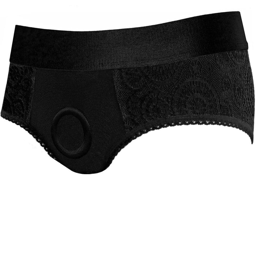 Classic Lace Panty Harness - Black - RodeoH