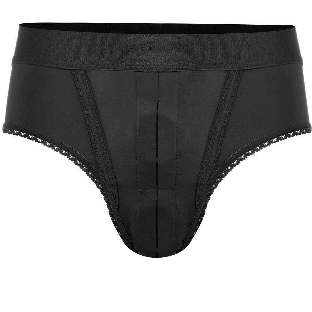 Rodeoh luxe high cut panty black satin