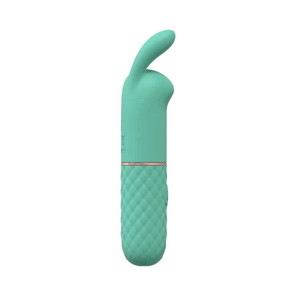 Dona 10 Speed Silicone Rechargeable Mini Rabbit - Green