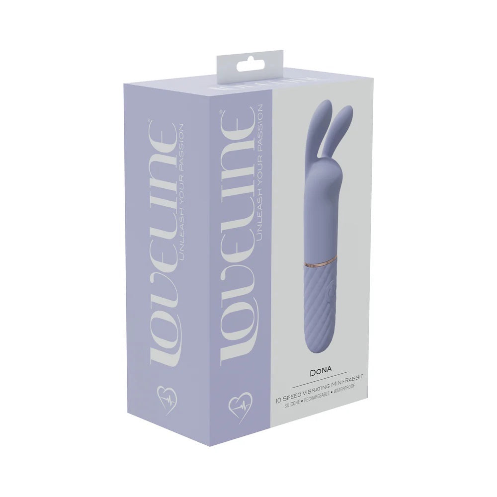 Dona 10 Speed Silicone Rechargeable Mini Rabbit - Lavender