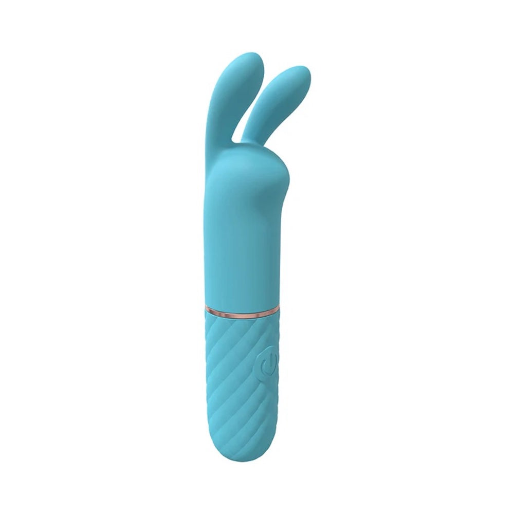 Dona 10 Speed Silicone Rechargeable Mini Rabbit - Blue