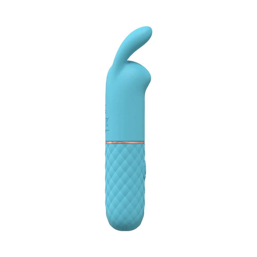 Dona 10 Speed Silicone Rechargeable Mini Rabbit - Blue