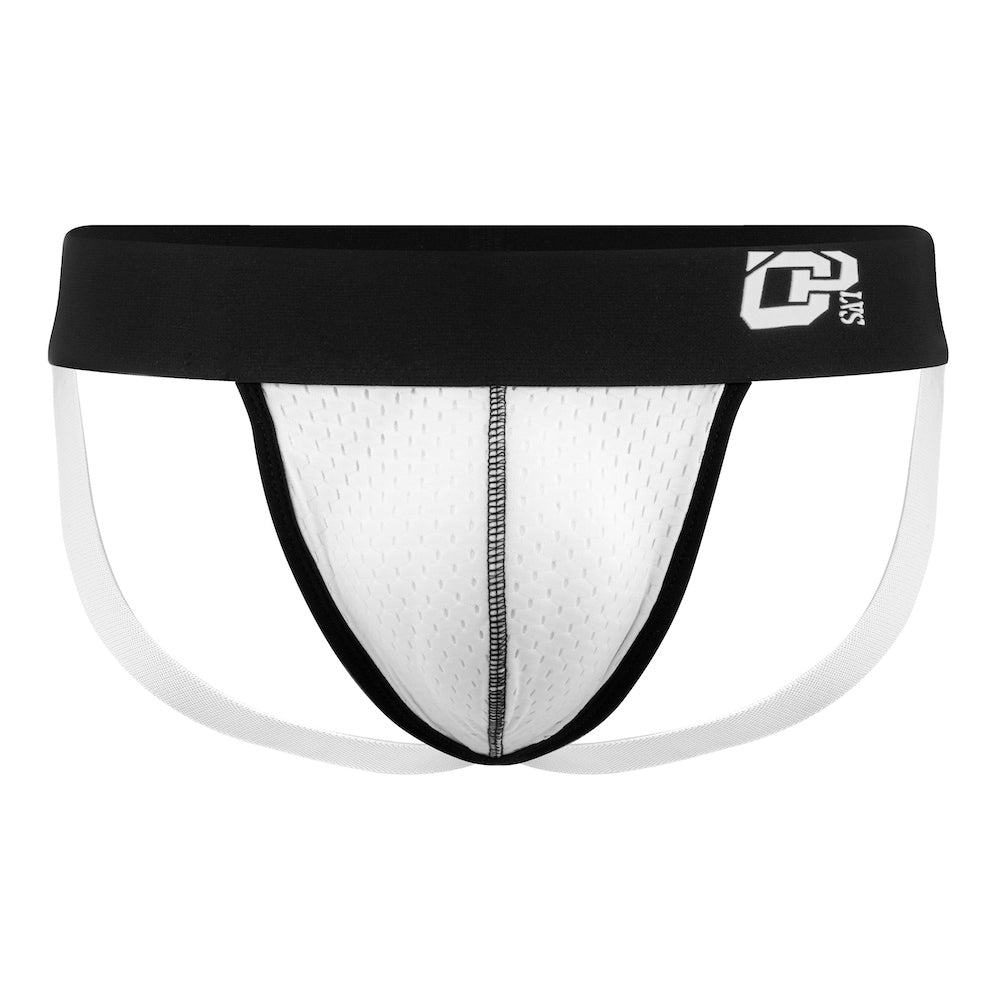 ORLVS White  Sport Mesh Jock Underwear 