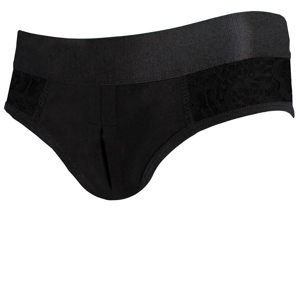 PKG Low Rise Panty+ Harness - Black - RodeoH