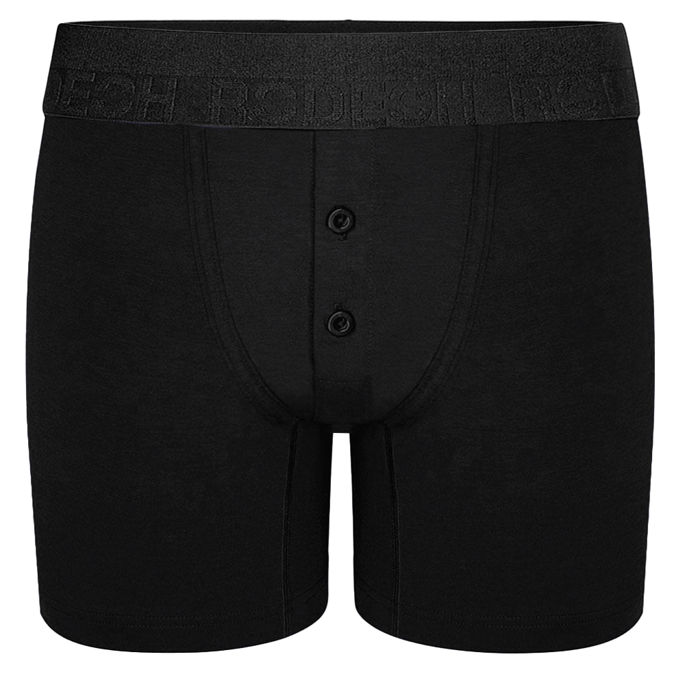 Rise Button Fly Boxer+ Harness - Black - RodeoH