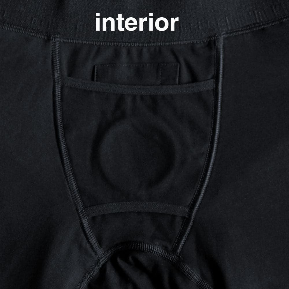 Rise Button Fly Boxer+ Harness - Black - RodeoH