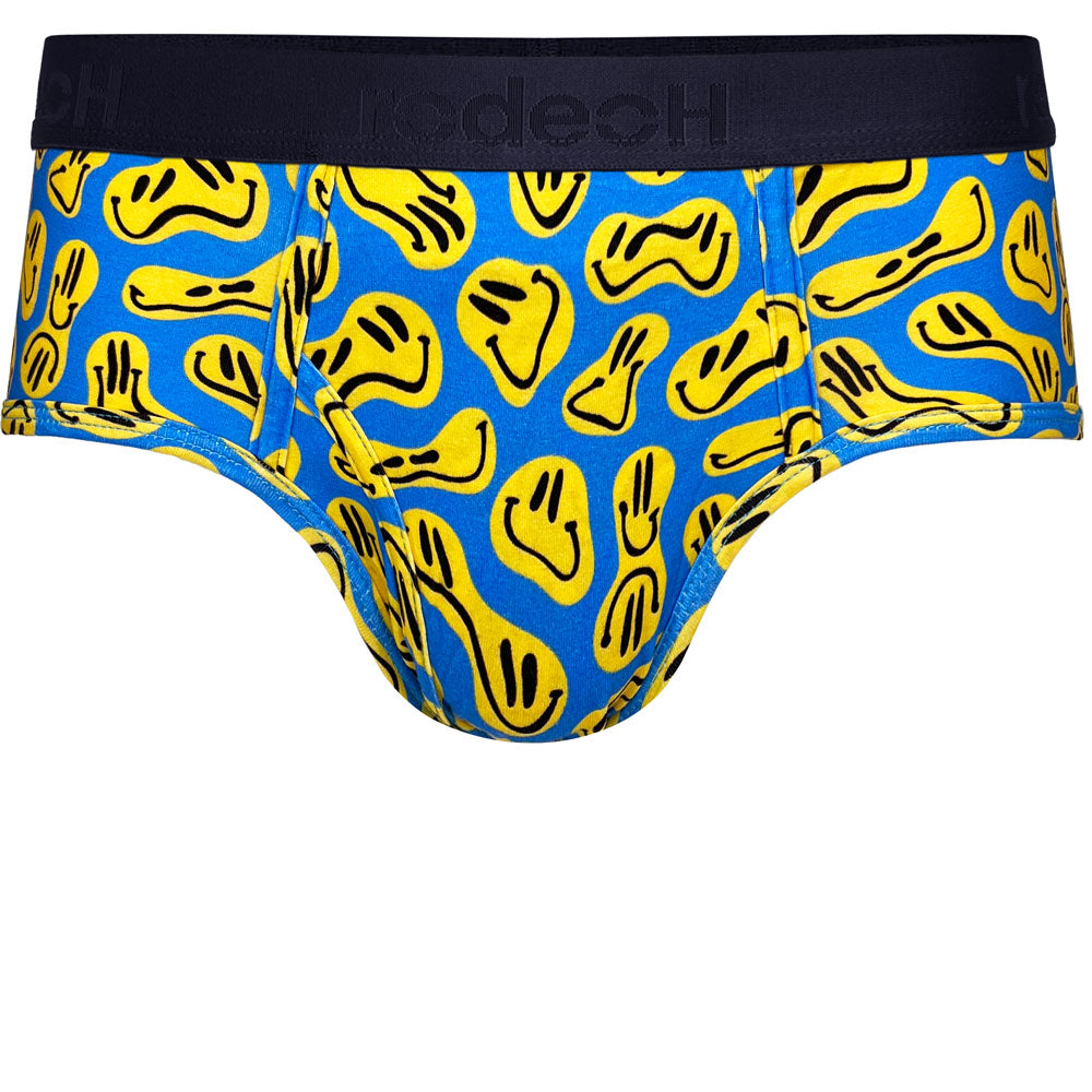 rodeoh brief shift ftm underwear smiley blue yellow