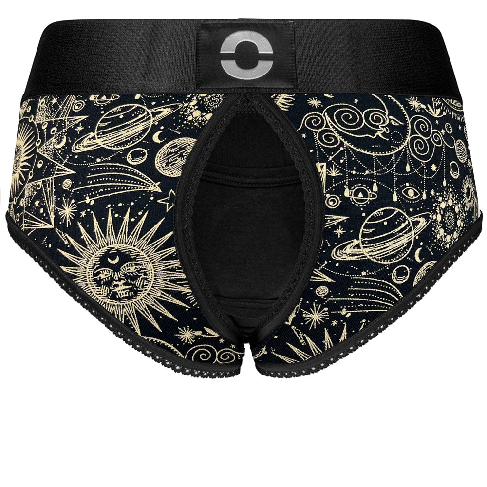 rodeoh crotchless panty harness celestial 