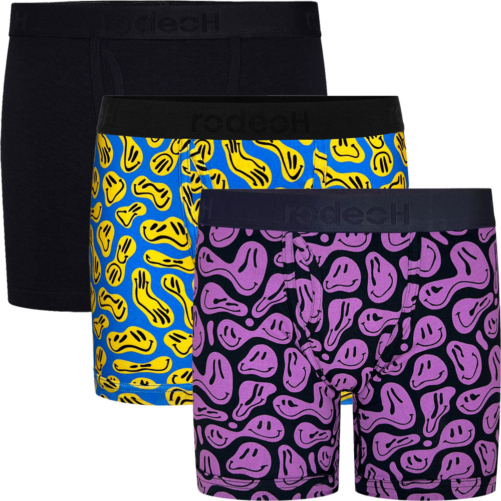 rodeoh shift boxer underwear mulipack smiley