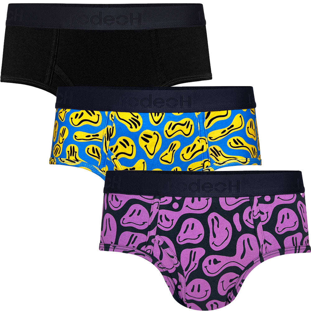 rodeoh shift brief underwear multipack smiley