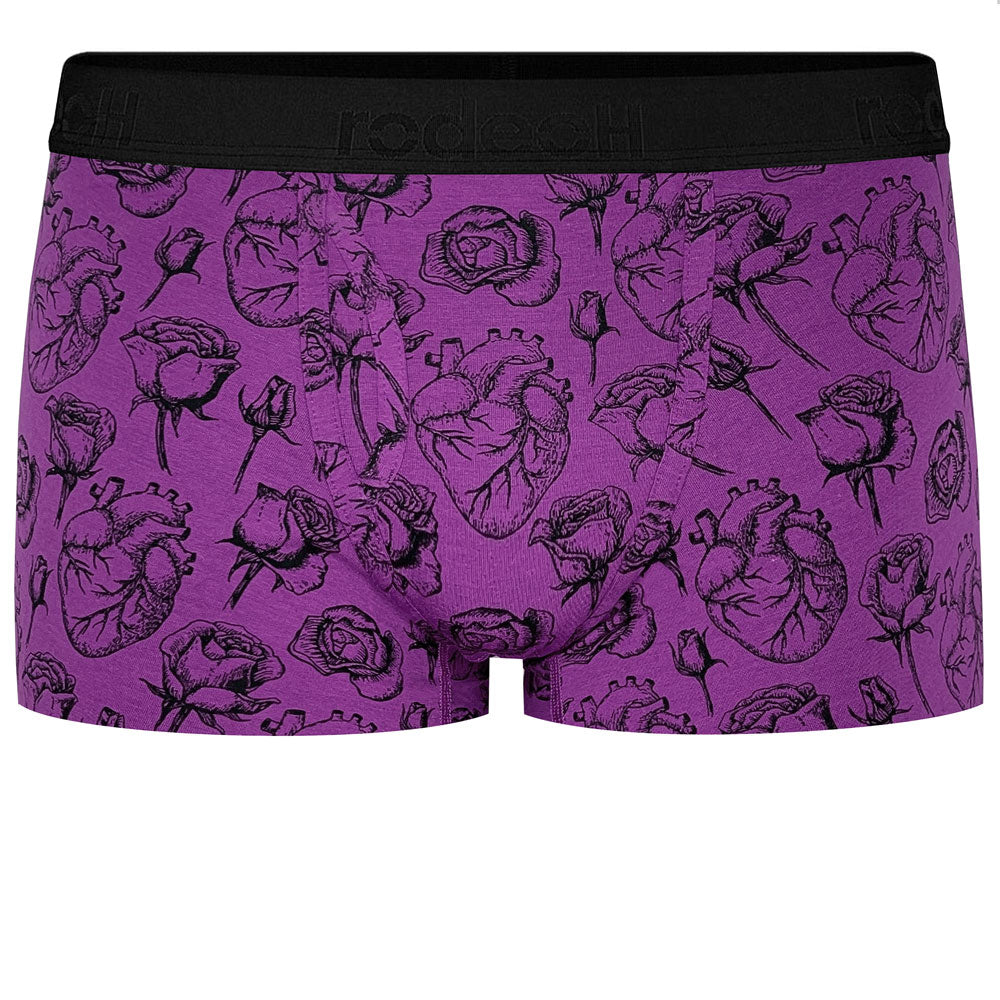 rodeoh shift short underwear heart and rose purple