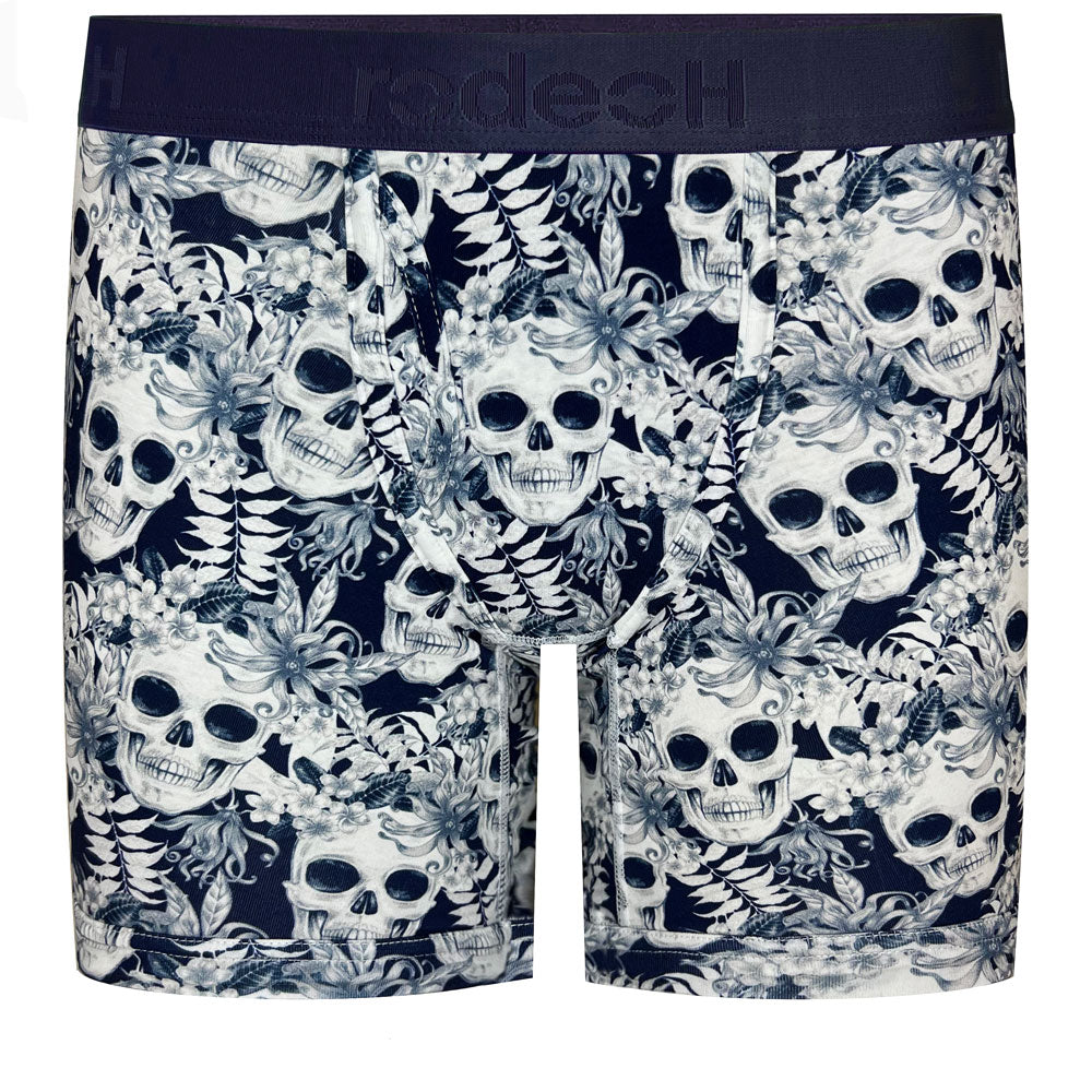 6" Top Loading Boxer Packing Underwear - Midnight Skulls