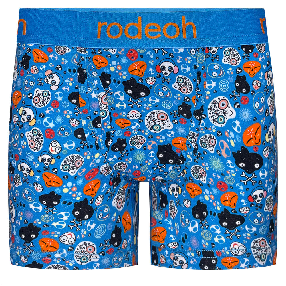 rodeoh top loading ftm boxer underwear grinning skulls