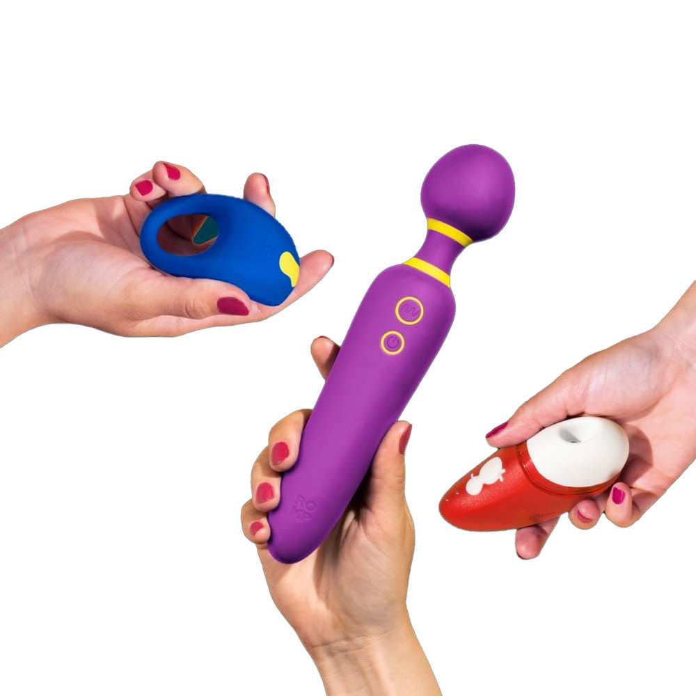 ROMP 4 Piece Rechargeable Silicone Vibrator Pleasure Kit