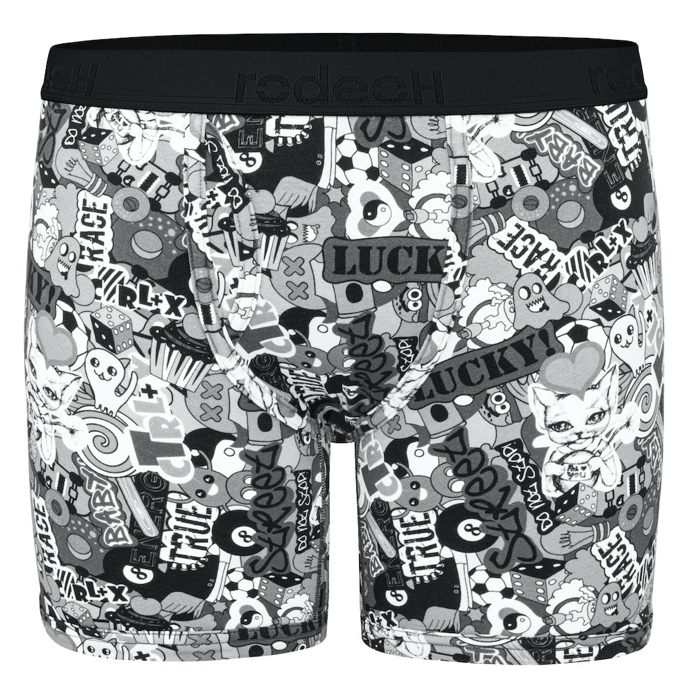 rodeoh shift 6 inch boxer packer underwear lucky 8 ball print