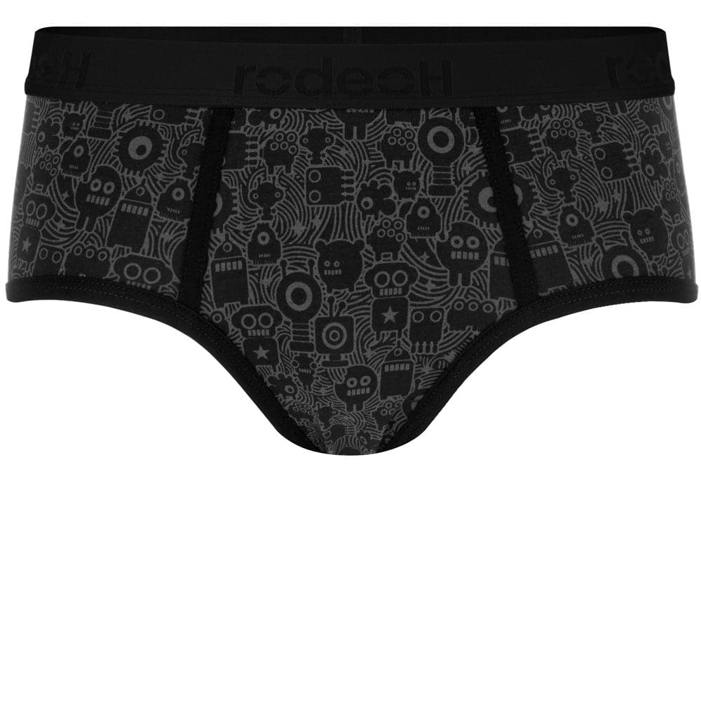 Shift Brief Packer Underwear - B & W Robots - RodeoH