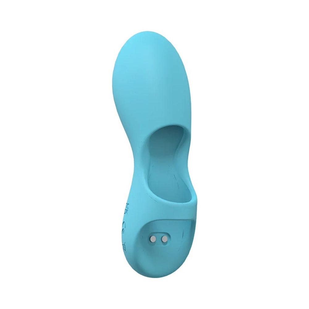 Shots Loveline Joy 10 Speed Silicone Finger Vibe Blue