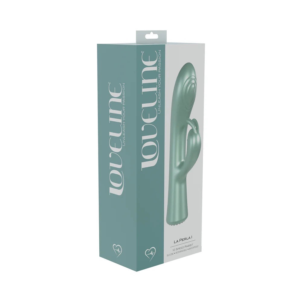 La Perla I Rechargeable 10 Speed Silicone Rabbit - Pearl Green