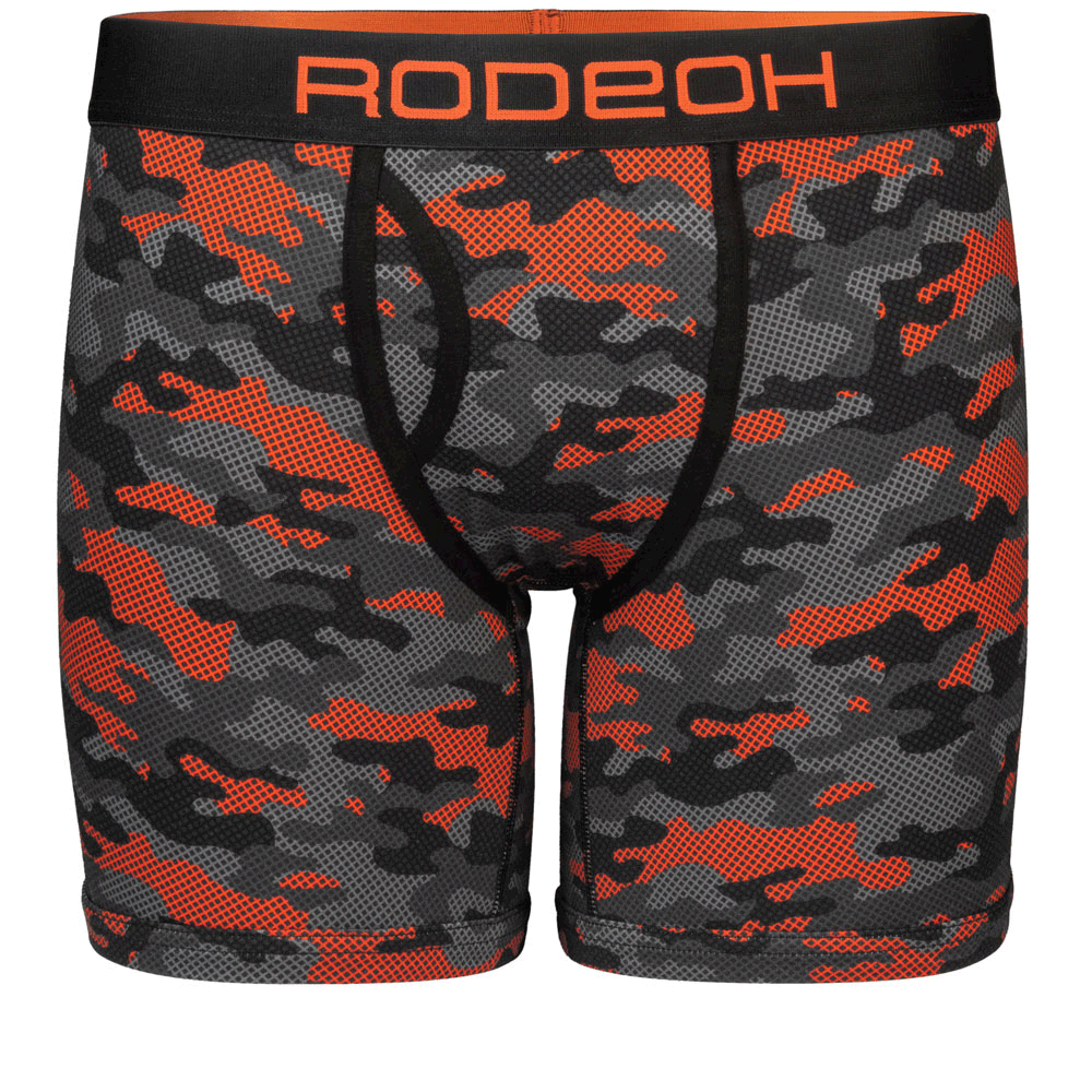 6" Top Loading Boxer Packing Underwear - Orange Camo - RodeoH