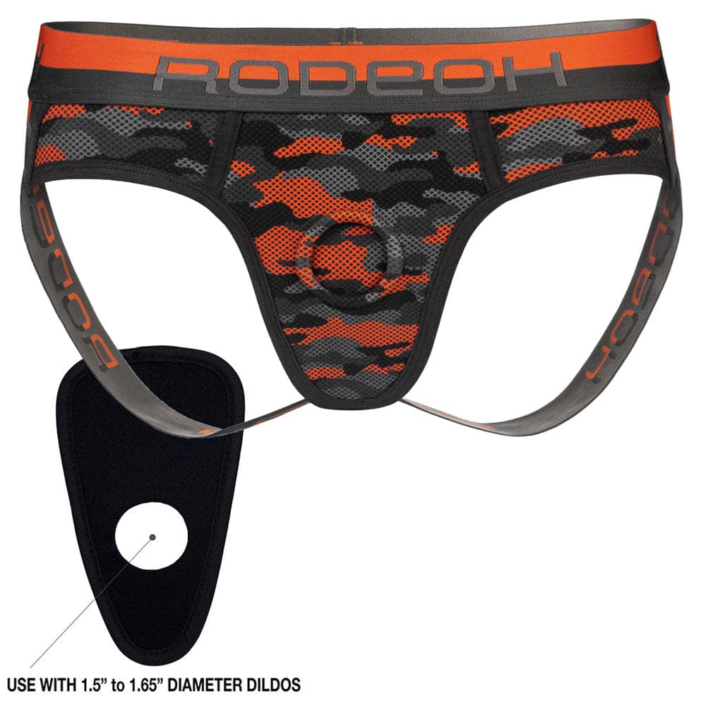 Jock O-Ring Underwear Orange Camo - RodeoHs