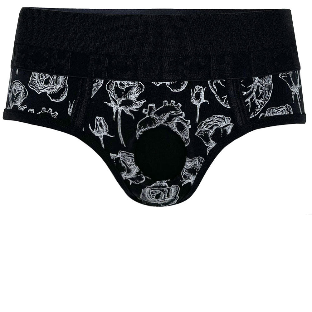 Unisex Strap-On Harness Boxer Briefs Short Briefs O-Ring Underwear Panties
